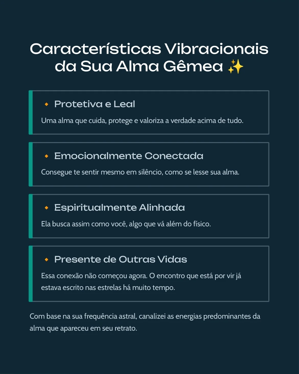 Características Vibracionais da Sua Alma Gêmea